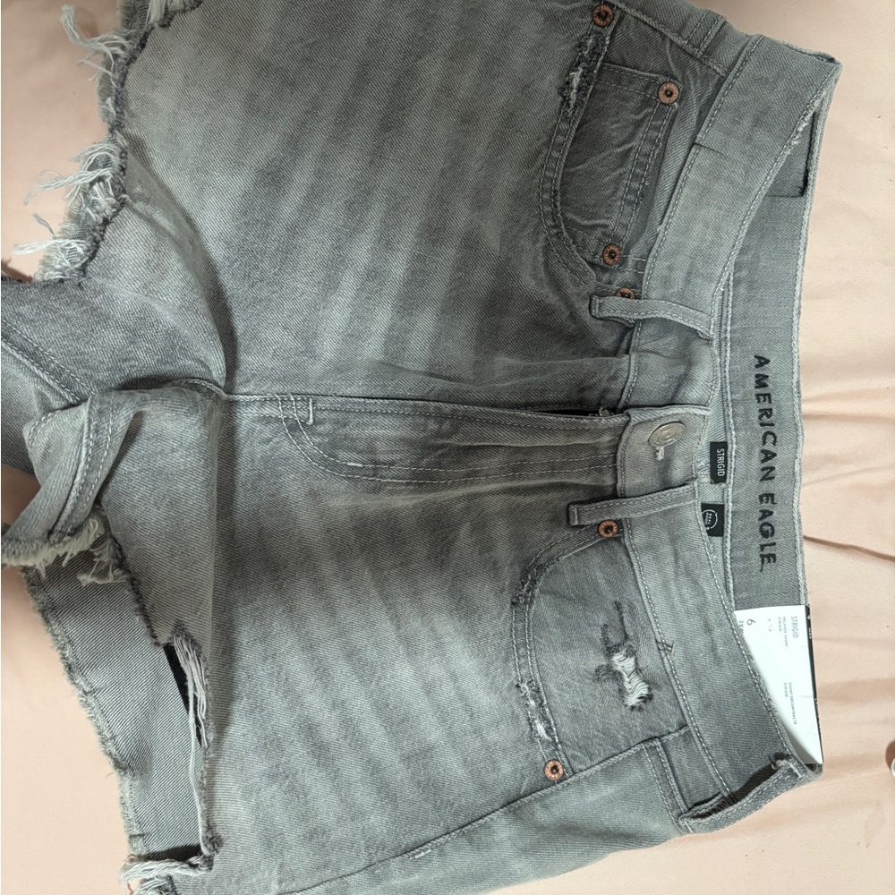American Eagle Outfitters Women's Gray Denim Shorts